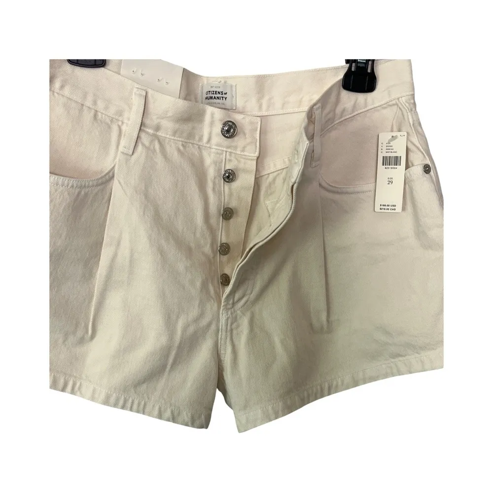 NWT Citizens of Humanity Premium Vintage White Shorts Size 29 $188 Retail - Image 4
