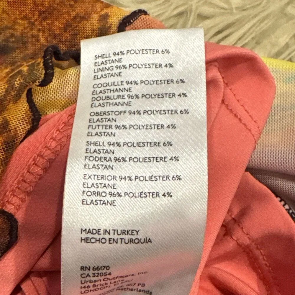 Urban Outfitters Moxie Mesh Mini Slip Dress sunset cactus print - Image 5