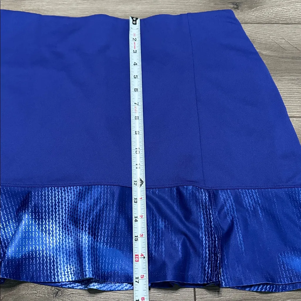 Callaway 17" High Rise Digital Dye Block Flounce Golf Skirt Skort Blue Size XL - Image 12