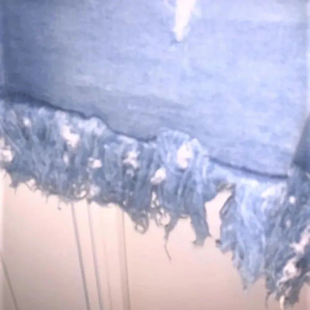 High Rise Festival Fray Hem Denim Shorts‎ - Image 3