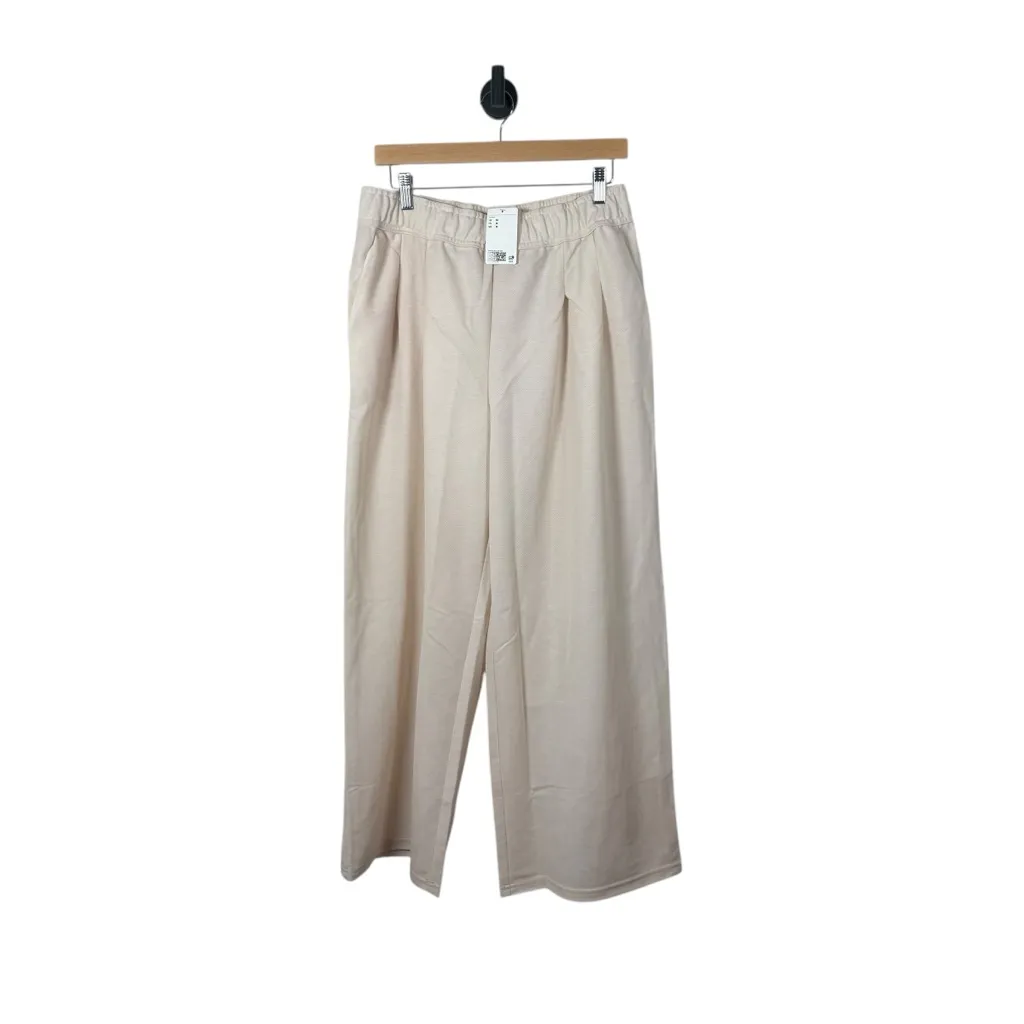 NWT H&M Pull-On Wide Leg Pants in Cream Size M - Image 8