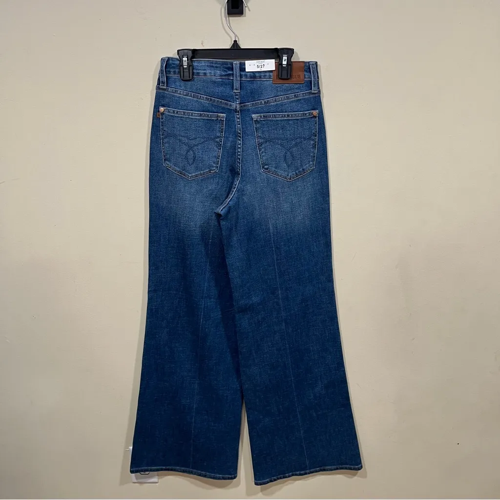 NWT Judy Blue Claribel High Rise Tummy Control Retro Wide Leg Jeans size 5/27 - Image 11