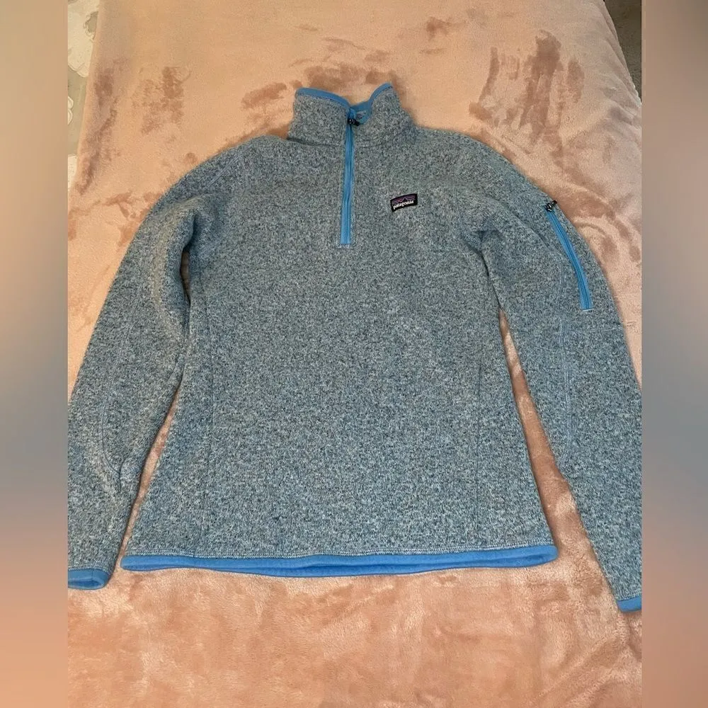 Women’s Blue Patagonia Jacket 1/4 Zip Pullover  Size XS - Image 2
