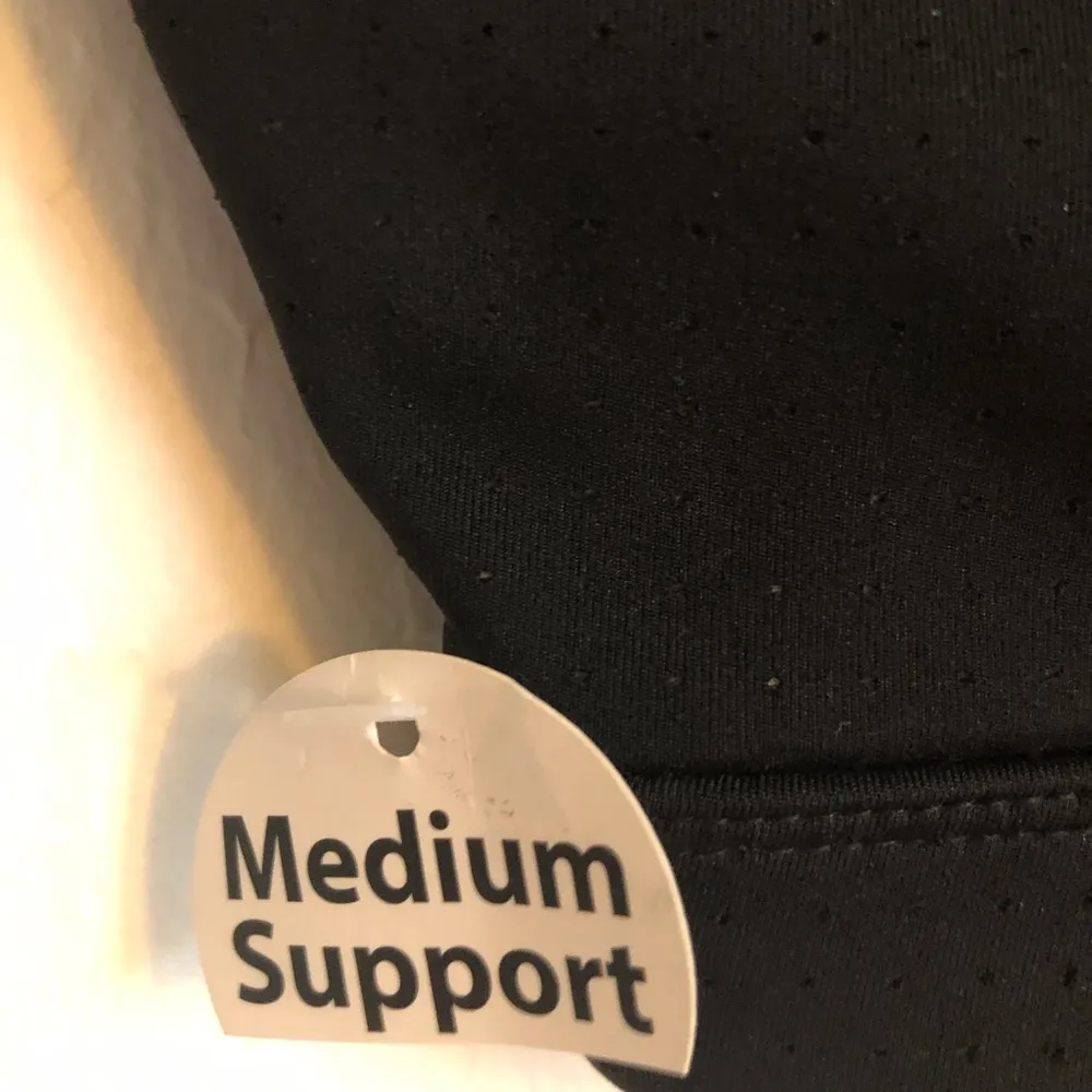 AVIA Womens Sports Bra Size XL 16-18 Black & White New - Image 3