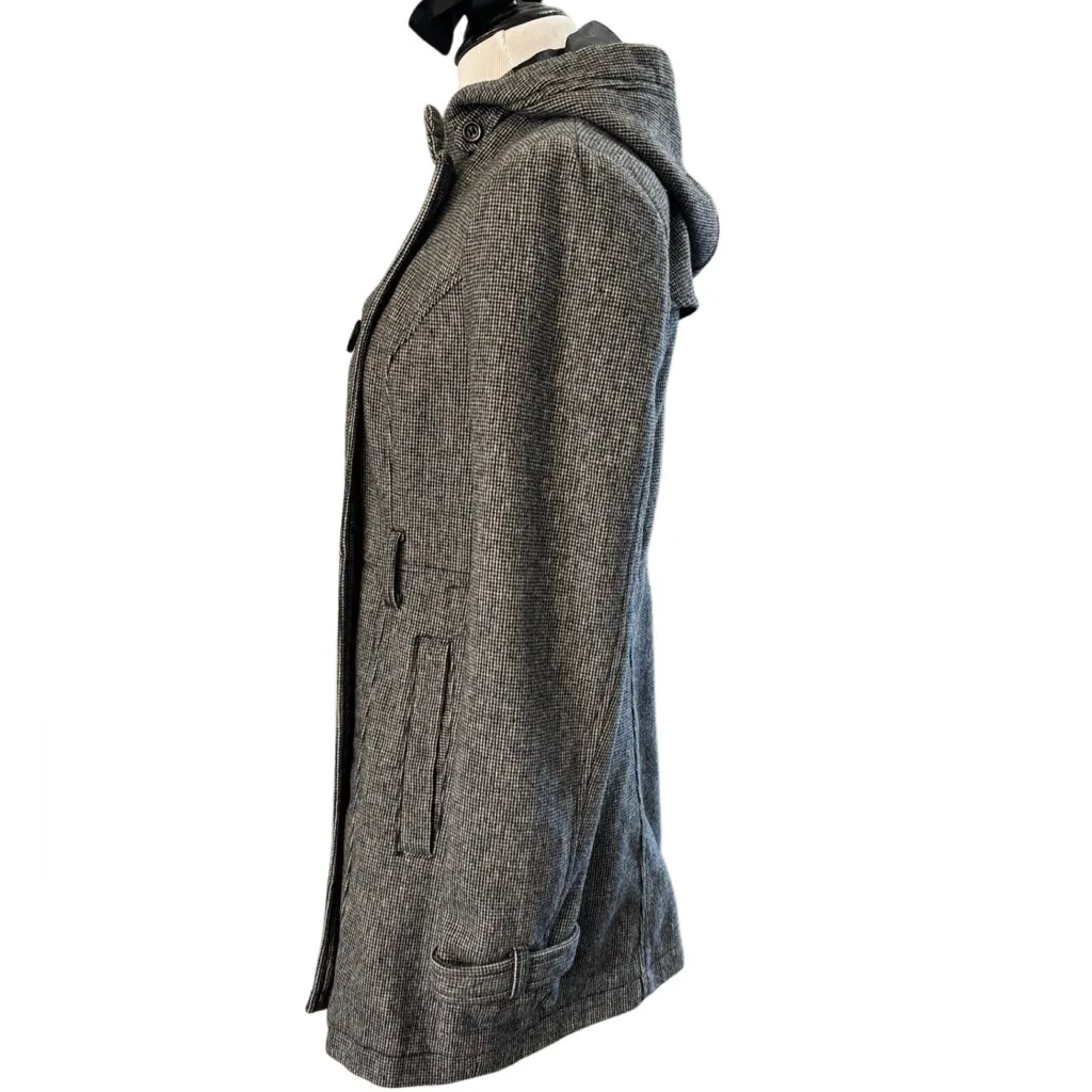 Divided  by H&M Hooded Wool Blend Coat Size 6 - Image 4