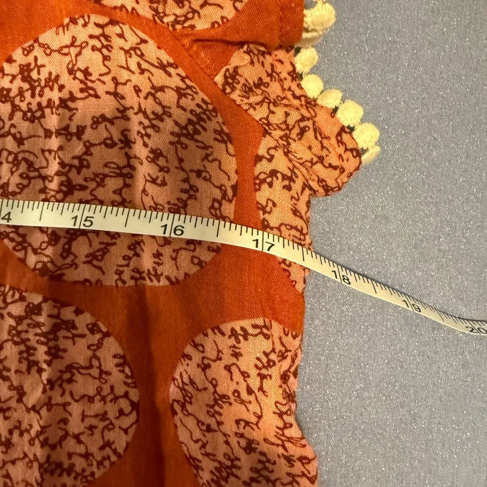 The Impeccable Pig Orange and White Patterned Dress - Image 6