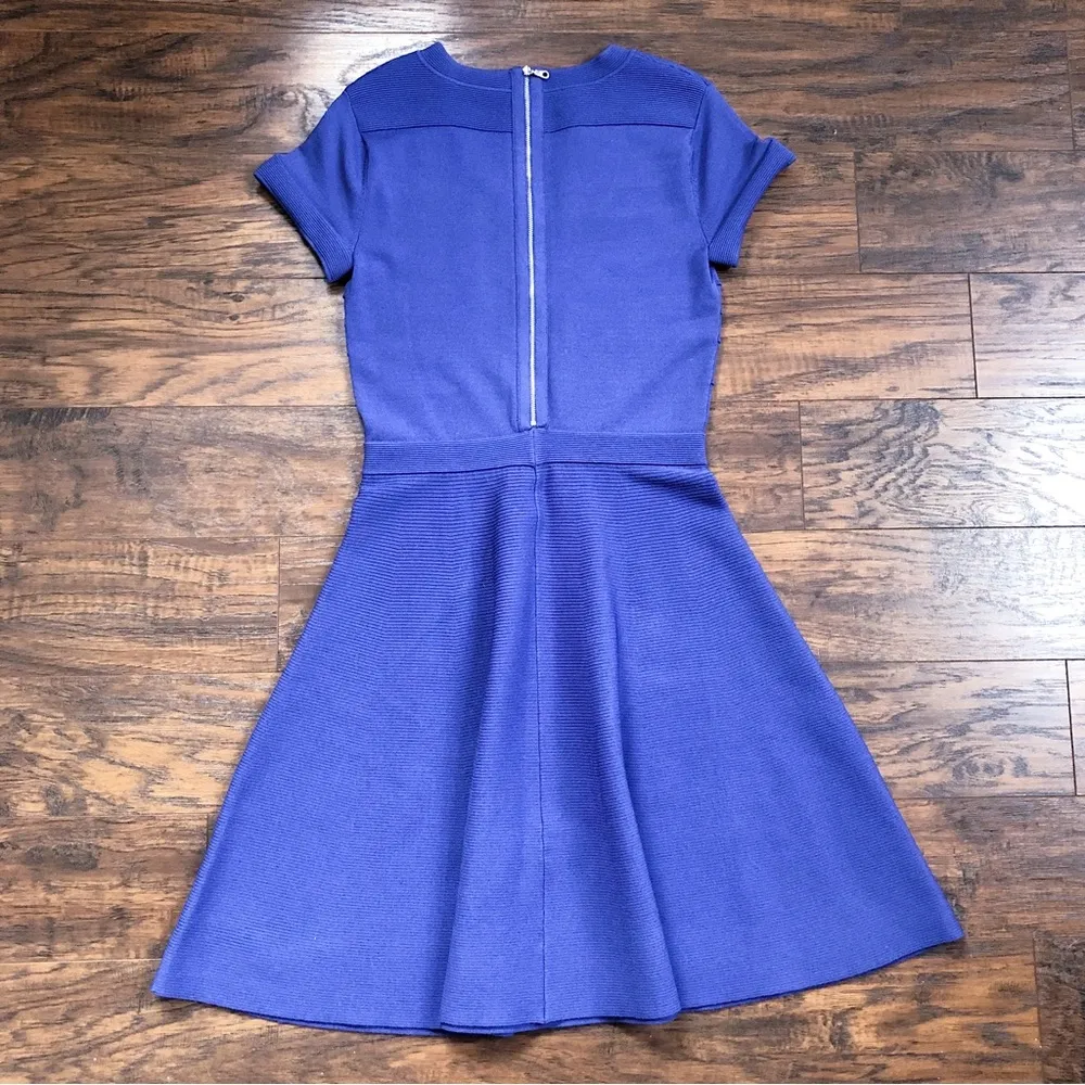 Rebecca Taylor • S/S 13 Runway Dress knit Jewel purple blue sweater fit & flare - Image 8