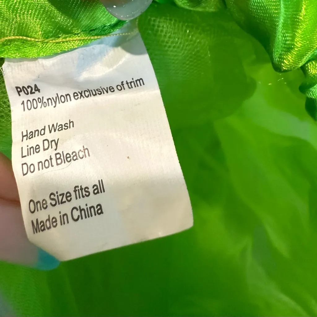 Vibrant Green Tulle Skirt for adults costume size large - Image 6