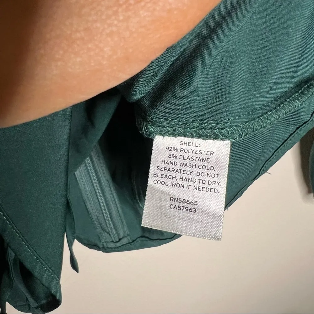 Open Edit  Womens Size S Green Satin Cutout‎ Long Sleeve Top - Image 12