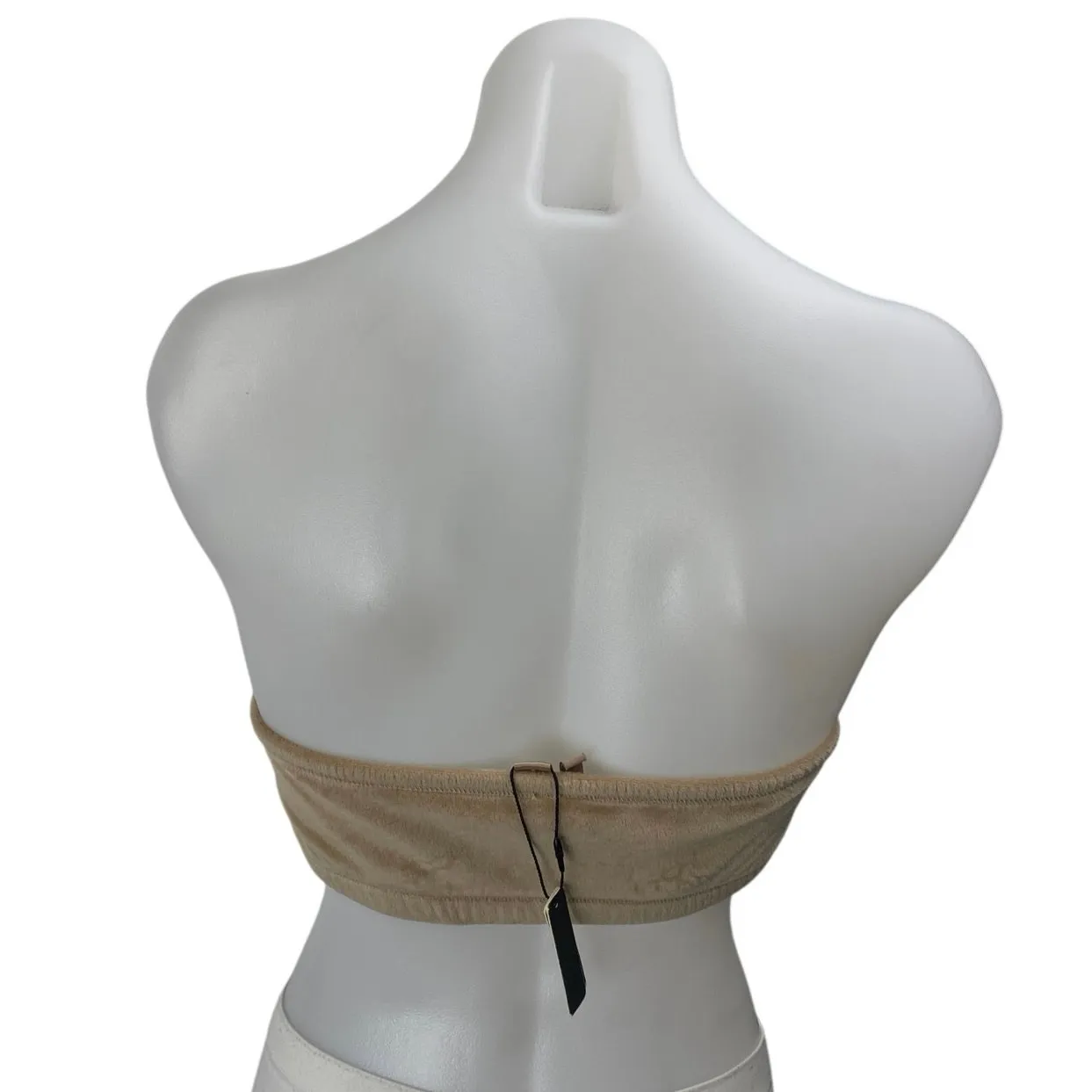 NEW Skims Fits Everybody Brown Sleeveless Strapless Bandeau Tube Crop Tank Top S - Image 2