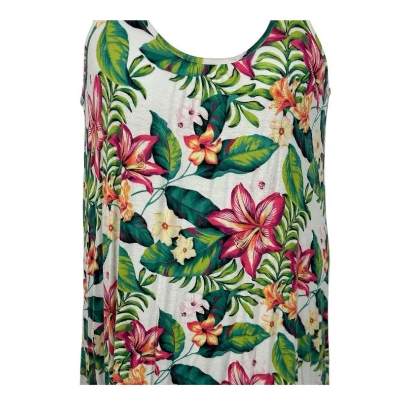 Tommy Bahama Tropical Floral Nightgown or Swim Coverup Size Small - Image 4