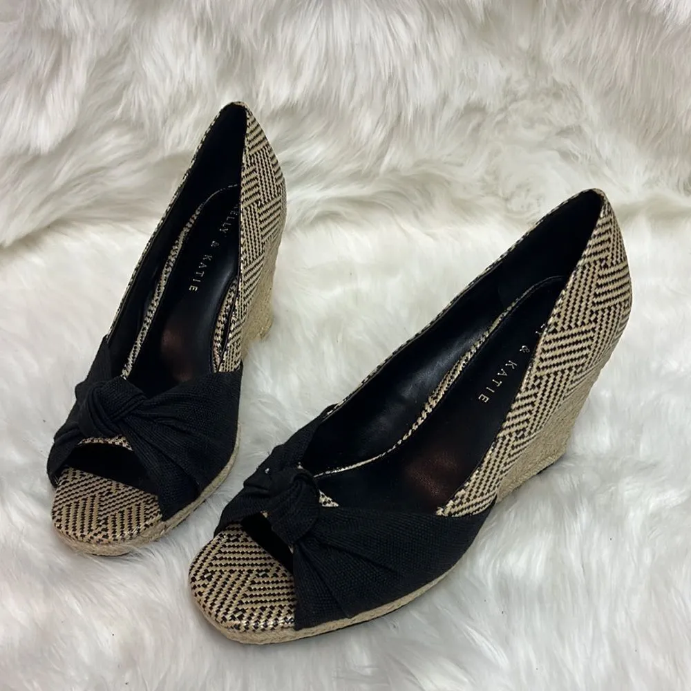 Kelly & Katie Summer Ivala Espadrille Wedge Sandal Size 8.5 B-25 - Image 2