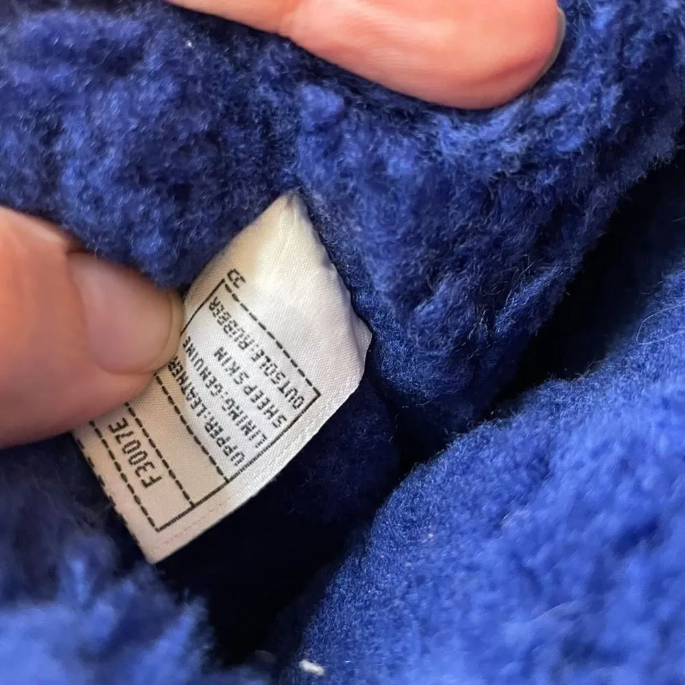 UGG Australia Classic Short 5251 Leather Sheepskin 6 Winter Boots Navy Blue - Image 8