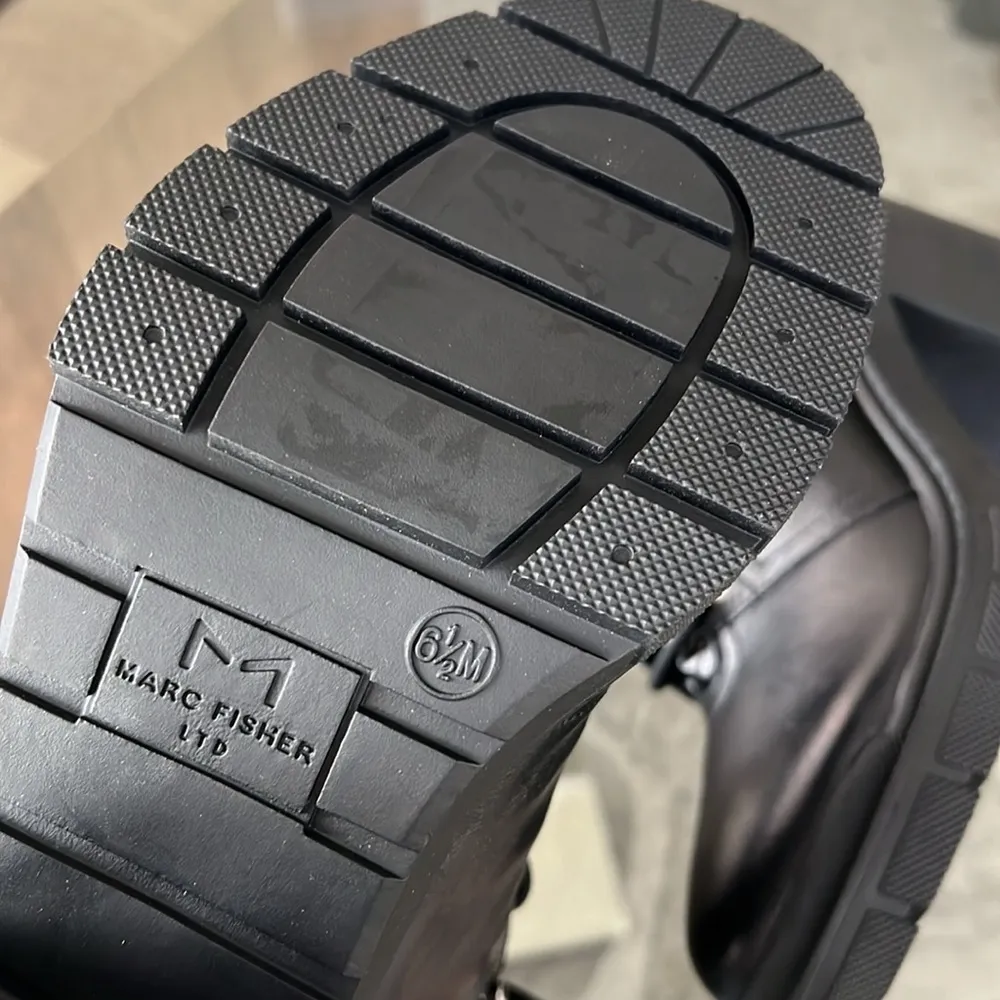 Marc Fisher LTD Velima Mixed Media Bootie, Black Size 6.5 NEW - Image 8