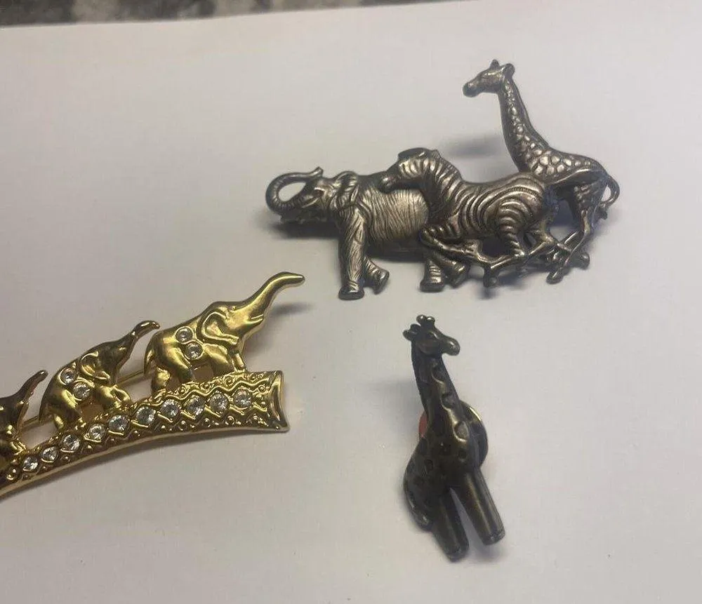 Lot Of 3 Brooch Pins Vintage - Image 6