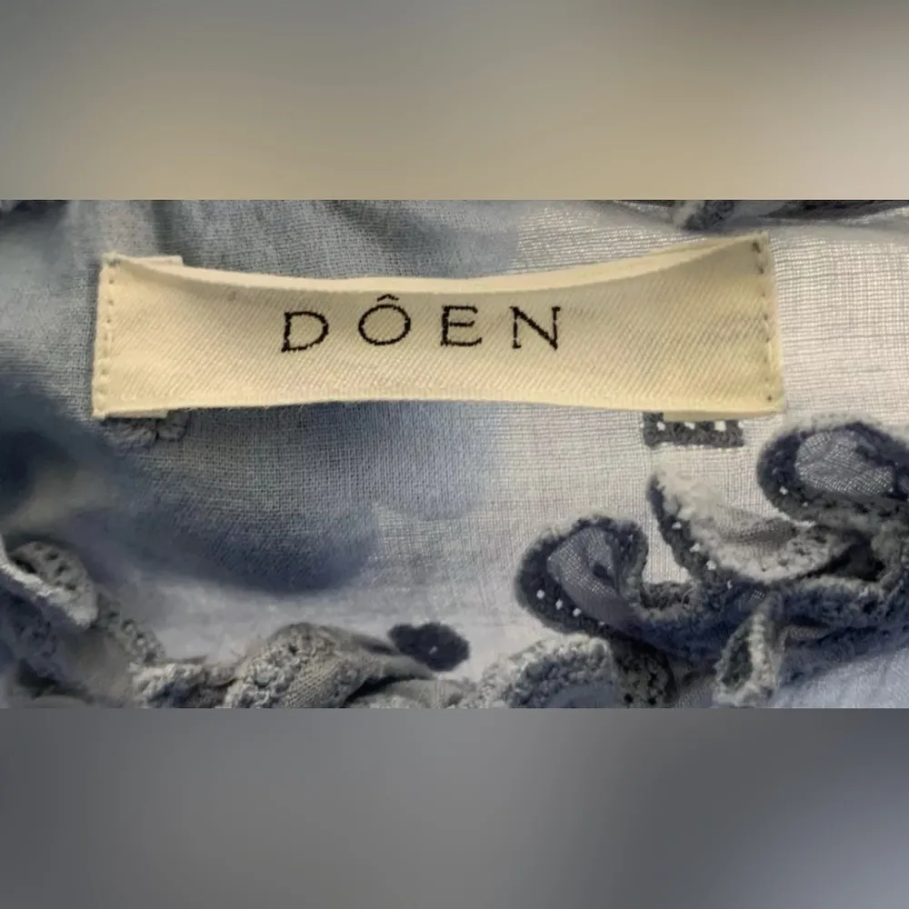 Doen Cotton Blouse XS Blue - Image 4