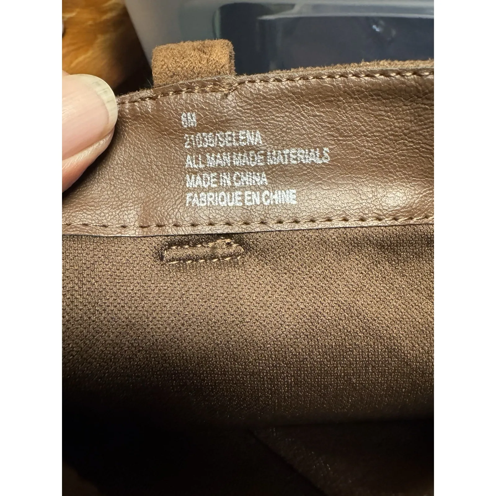 Maurice's Women's Faux Suede Calf Zipper Boots. Size‎ 6M 1 In H Heel Unlined - Image 5