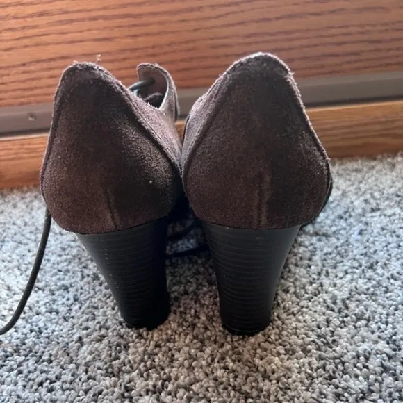 Sonoma Womens Shoelace Boots Shoes Upper‎ Leather Brown Size 9.5W - Image 3