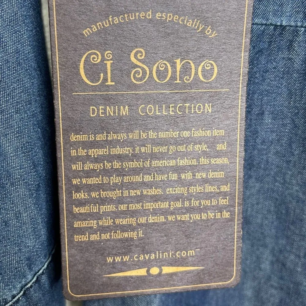 Ci Sono CTP25 Chambray Dress Nwt - Image 3