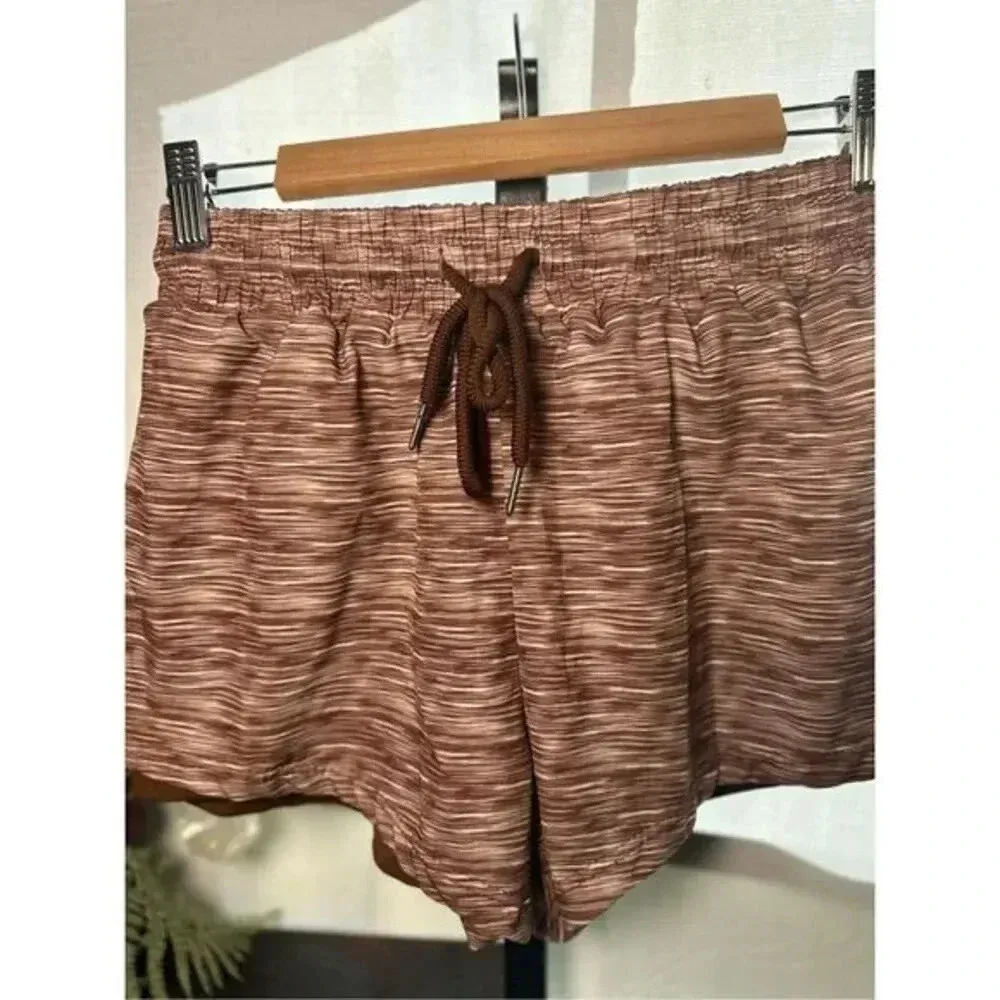 LA Image Athletic Shorts Size Small Brown - Image 2