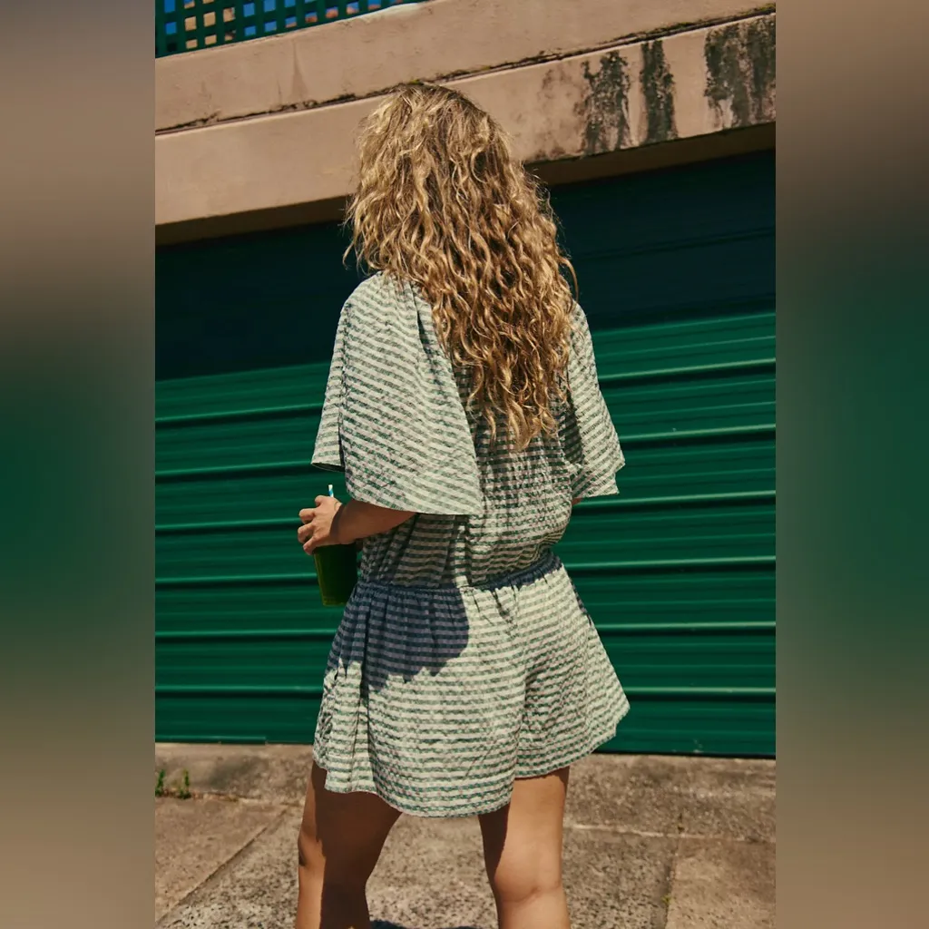 Free People  County Line Plaid Romper - Image 3