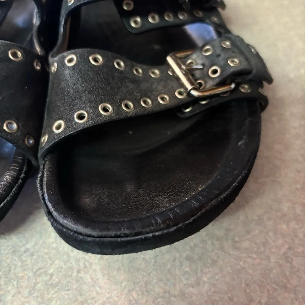 Isabel Marant Loved Lennyo Suede Quiet Luxury Preppy Coastal Boho Sandal 10 - Image 4