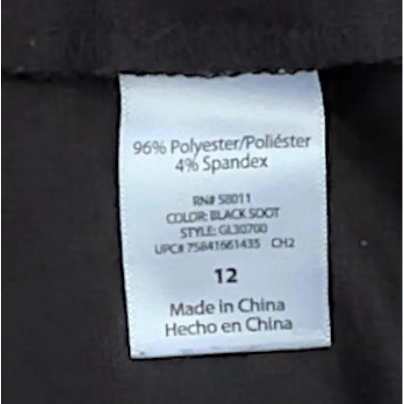 George Women's Black Pencil Slit Suit Skirt Business Professional Size 12 - Image 4