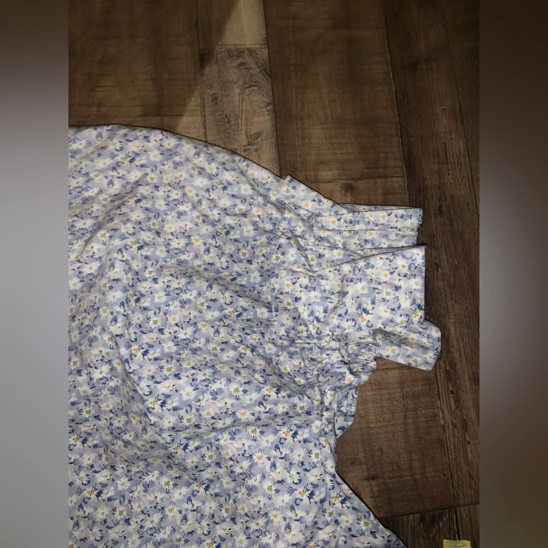 Tish Cox floral daisy ruffle blouse $380 classic cotton fall casual cottage White - Image 5