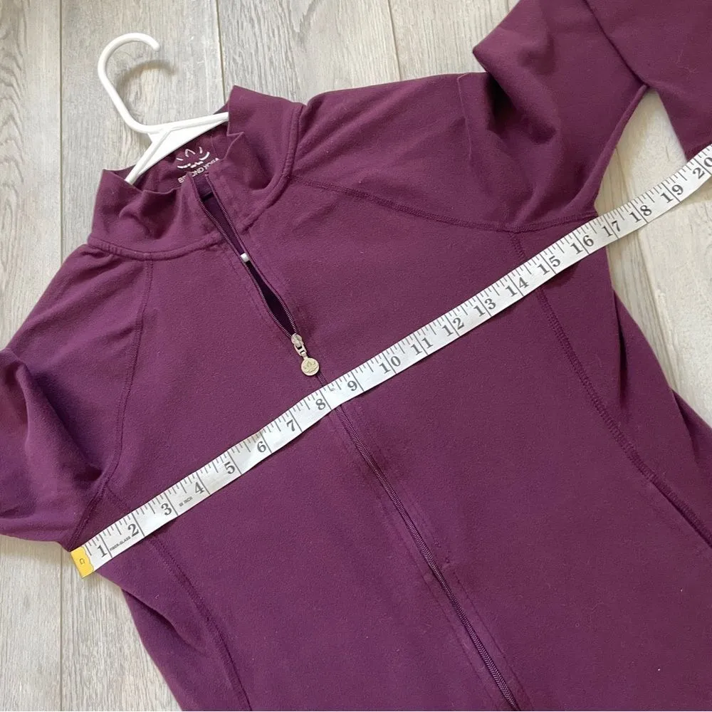 Beyond Yoga On the Go Mock Neck Jacket Purple (Small) full zip athleisure gym - Image 2