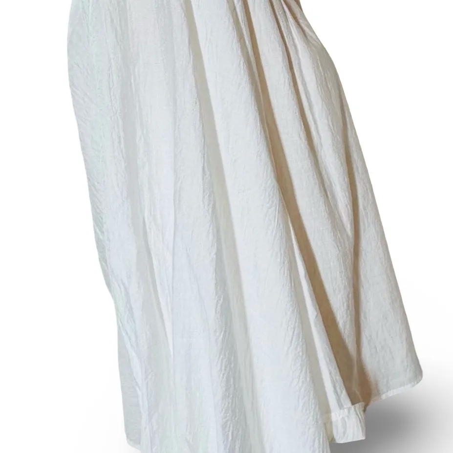 Oversized Gauze Top with Blouson Sleeves, Crisp White blouse sz XS - Image 8