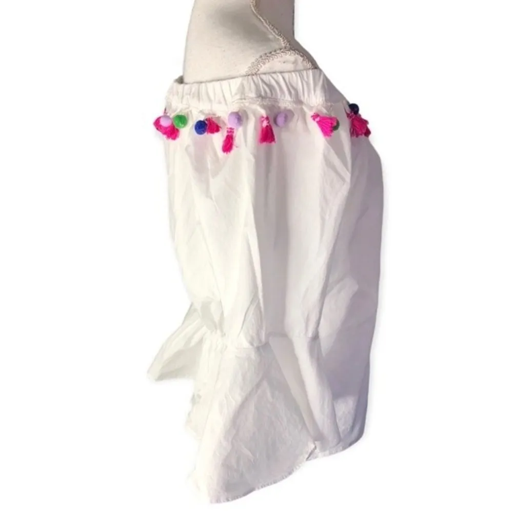 Forever 21 Off-shoulder Tassel Pom Pom Peplum Blouse - Image 36