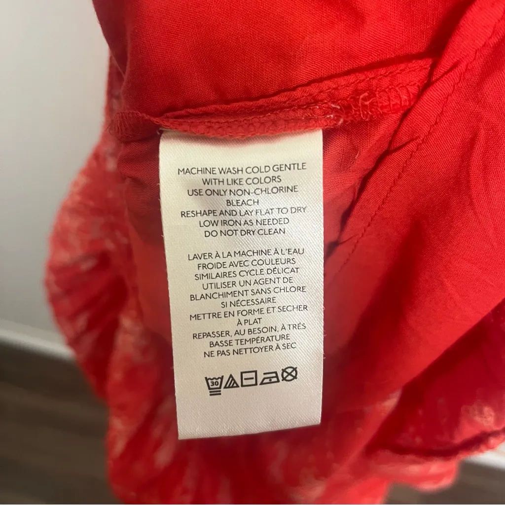 Free People Golden Hour Maxi Dress Cherry Red Floral - Image 8