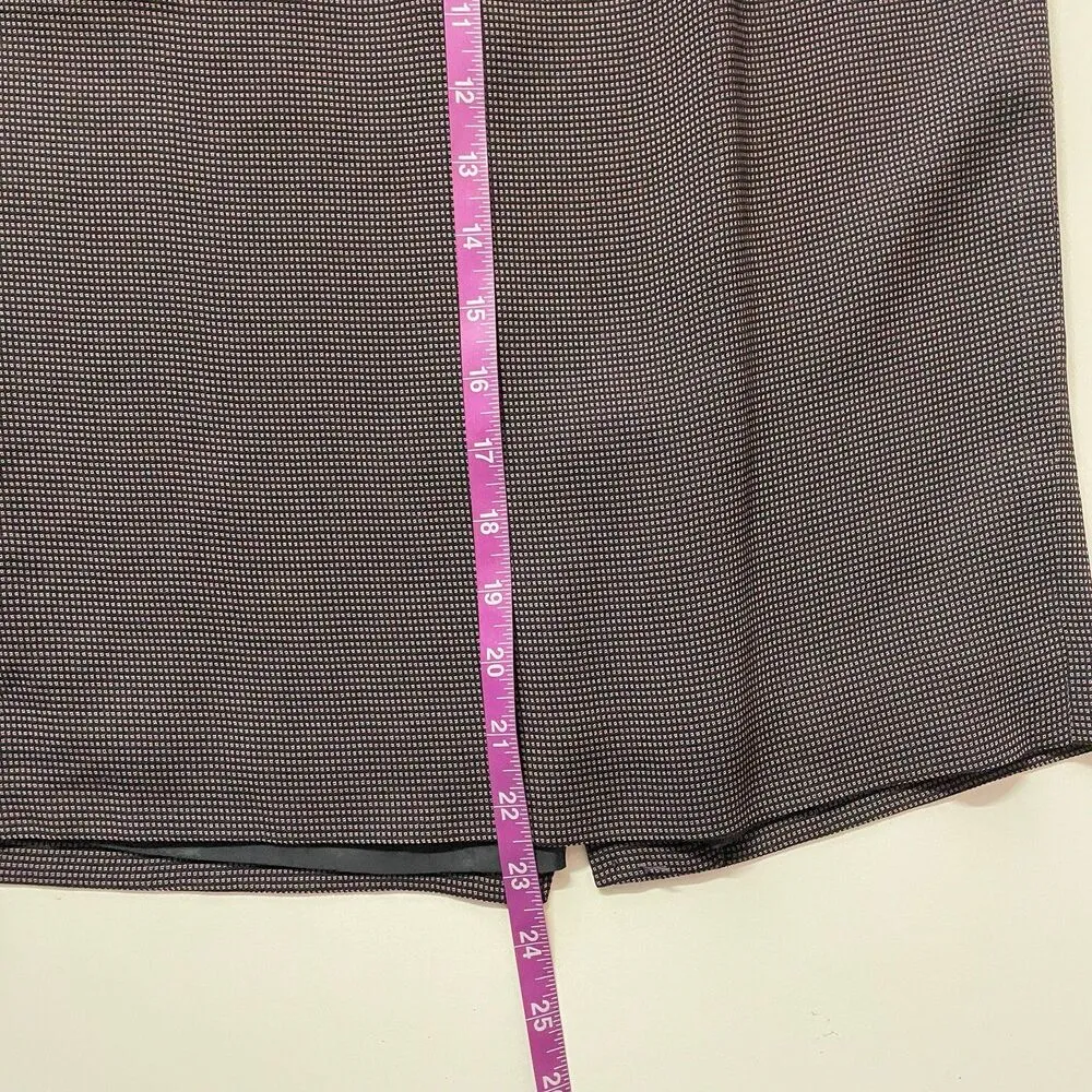 Vintage Garfield & Marks Black & Pink Mini Checker Print Straight Skirt Sz 0 EUC - Image 8