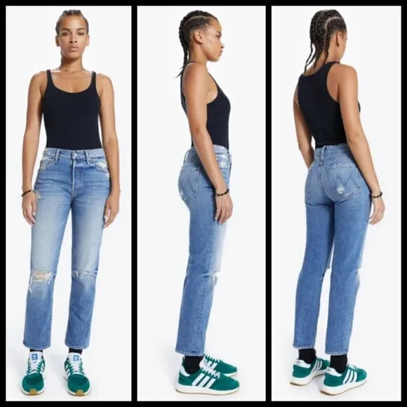 đź’•MOTHER SUPERIORđź’• The Trickster Ankle Jeans ~ On Holy Ground 26 NWOT Blue - Image 3