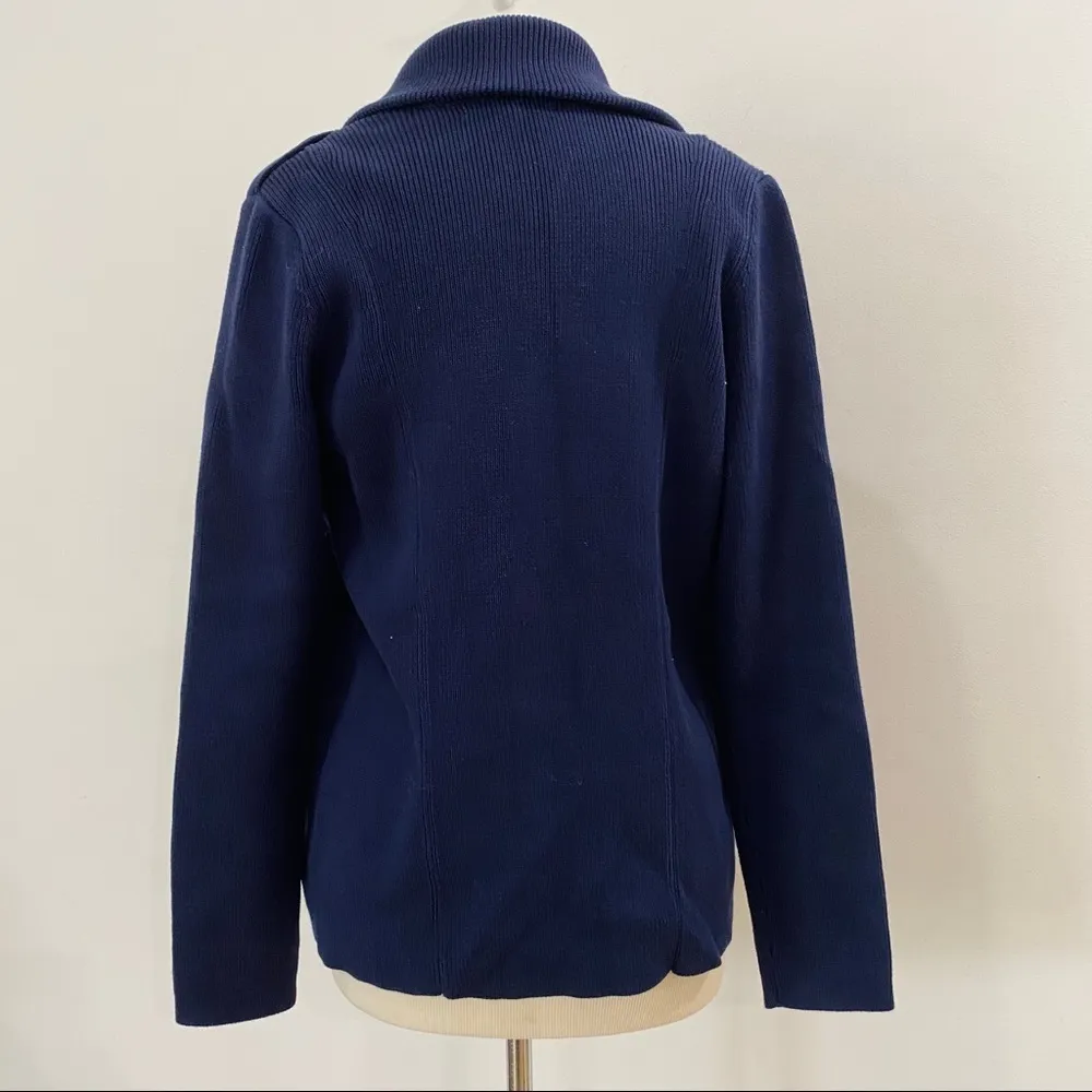 Lucky Brand vintage 100% cotton sweater pea jacket NEW - Image 5