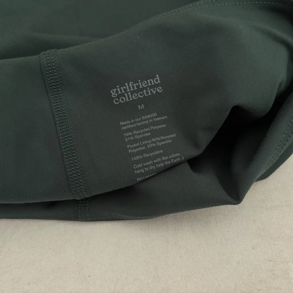 Girlfriend Collective Sport Skort, Moss Green - Image 4