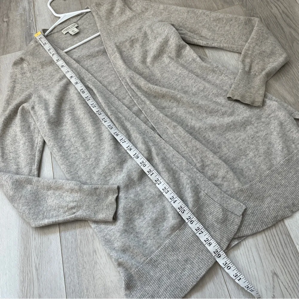 Adrienne Vittadini Cardigan 2 ply cashmere womens Gray (large) knit minimalist - Image 4