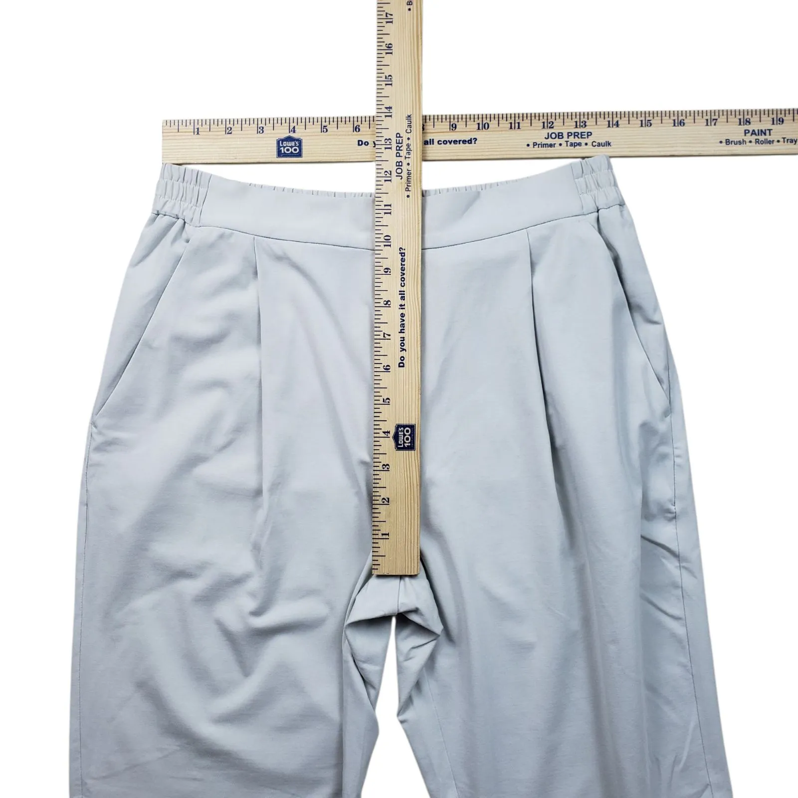 All Saints Aleida Jersey Crop Pants Womens 4 Mint Green Stretch Quiet Luxury - Image 6