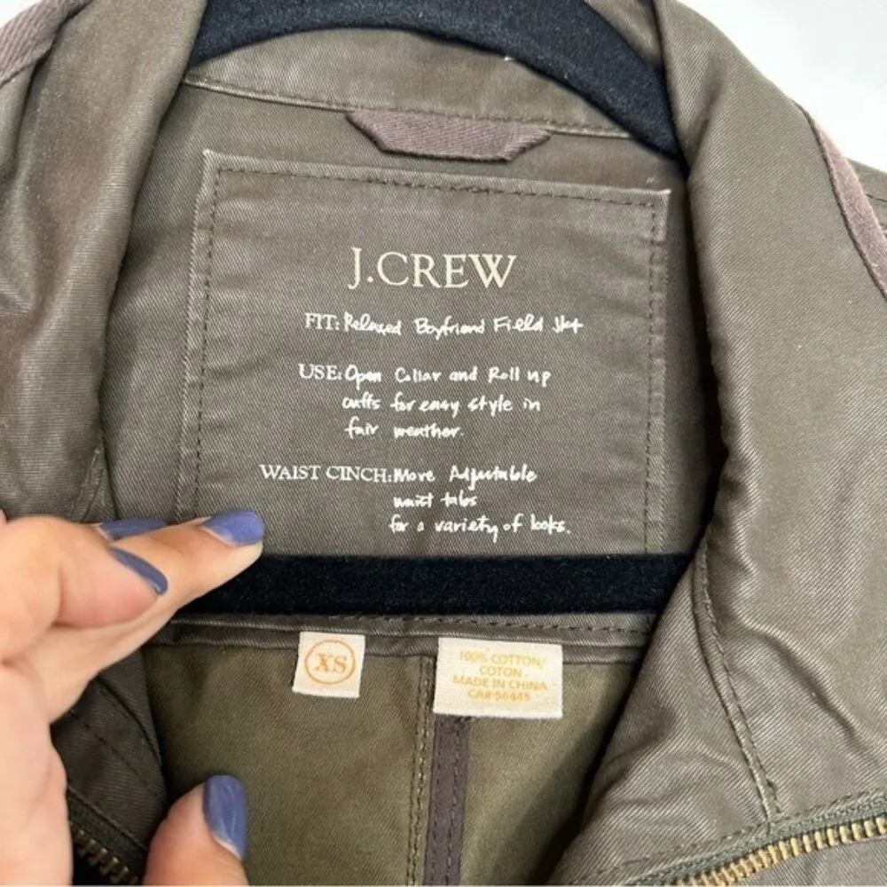 J. Crew Downtown Field Jacket Army Green - Image 6