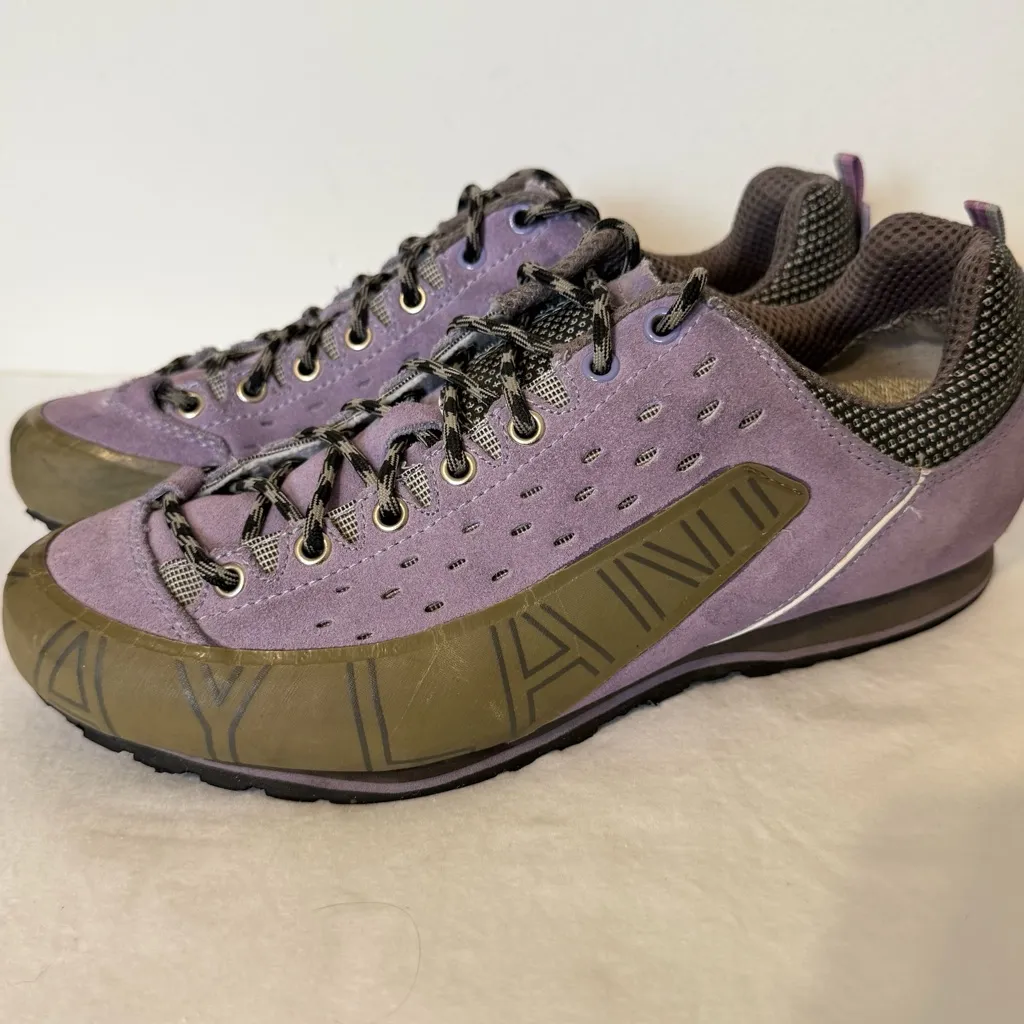 Kayland Comet Women’s Approach Shoes Size 8.5W Purple Suede Vibram Sole Hiking Gray - Image 3