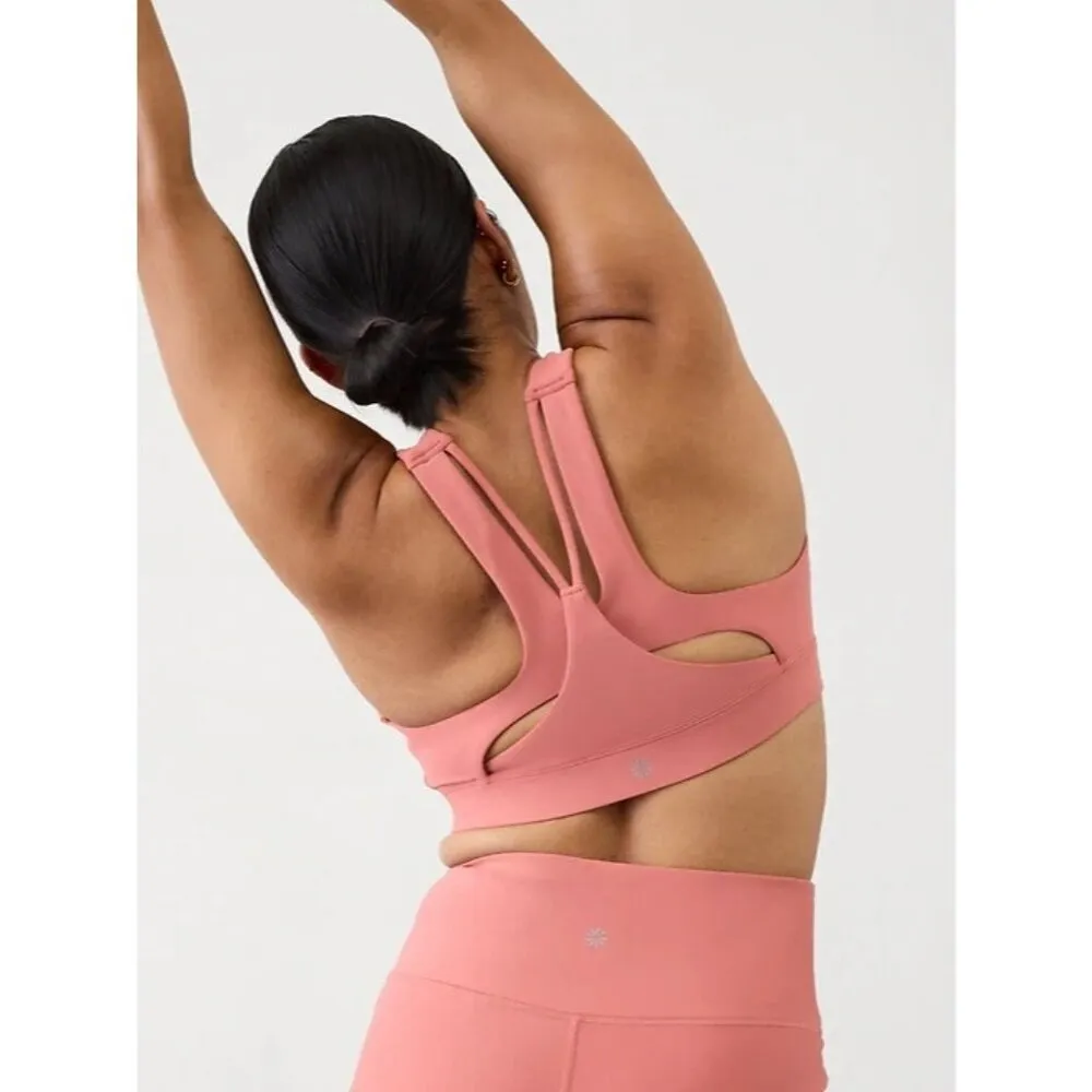 New Athleta XS Flex Spacer Tipped Bra Natural Rose X-Small D-DD - Image 4