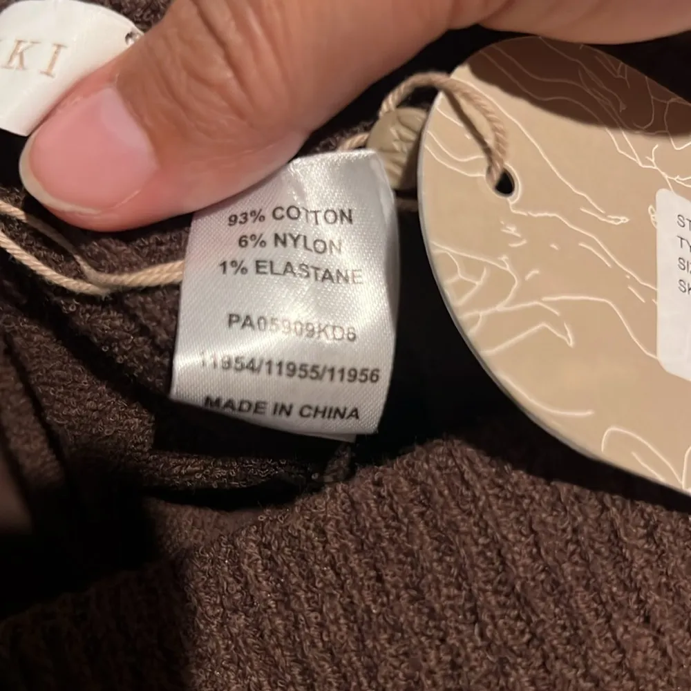 NWT Meshki Angelina Knit Pants- Chocolate size xs - Image 6