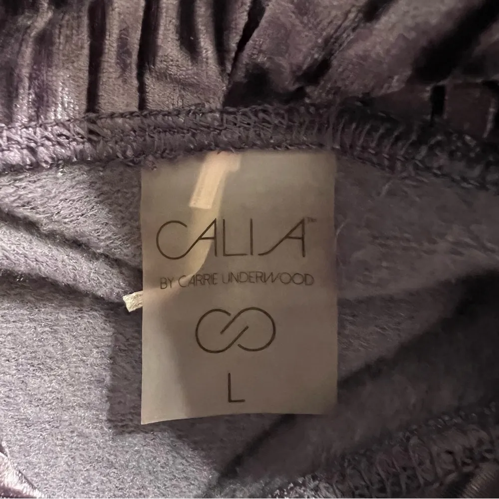 Calia by Carrie Underwood Purple Velvet Effortless Long Sleeve Hoodie Size Large - Image 5