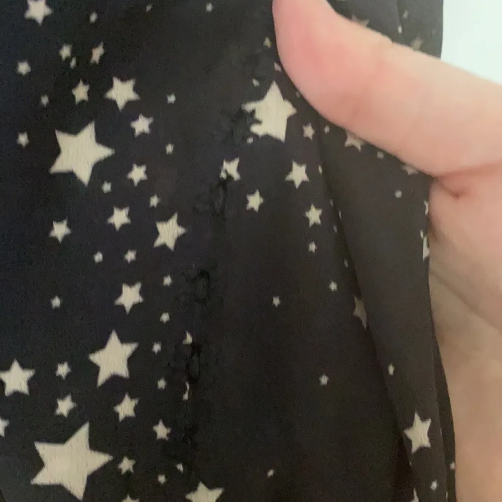 Figue Ani star print draped asymmetrical hem tunic size M Size M - Image 43