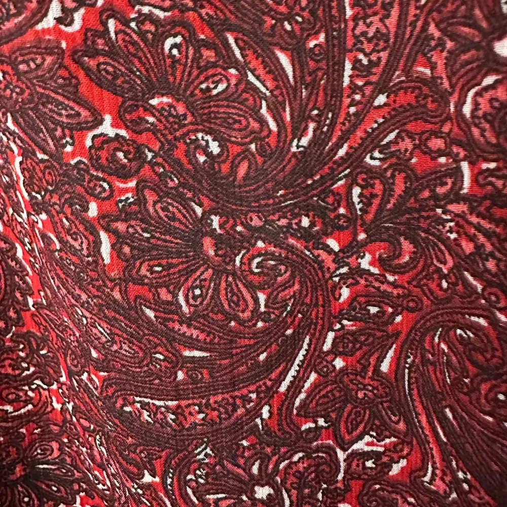 CONVERSE ONE STAR Red Paisley Racerback Midi Style Dress XL - Image 4