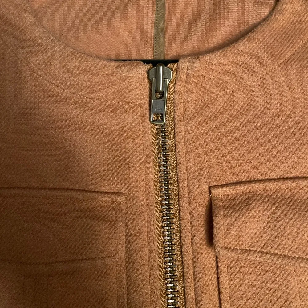 Halogen  Women's Tan MOTO Jacket with Zip Closure & Pockets - Image 11