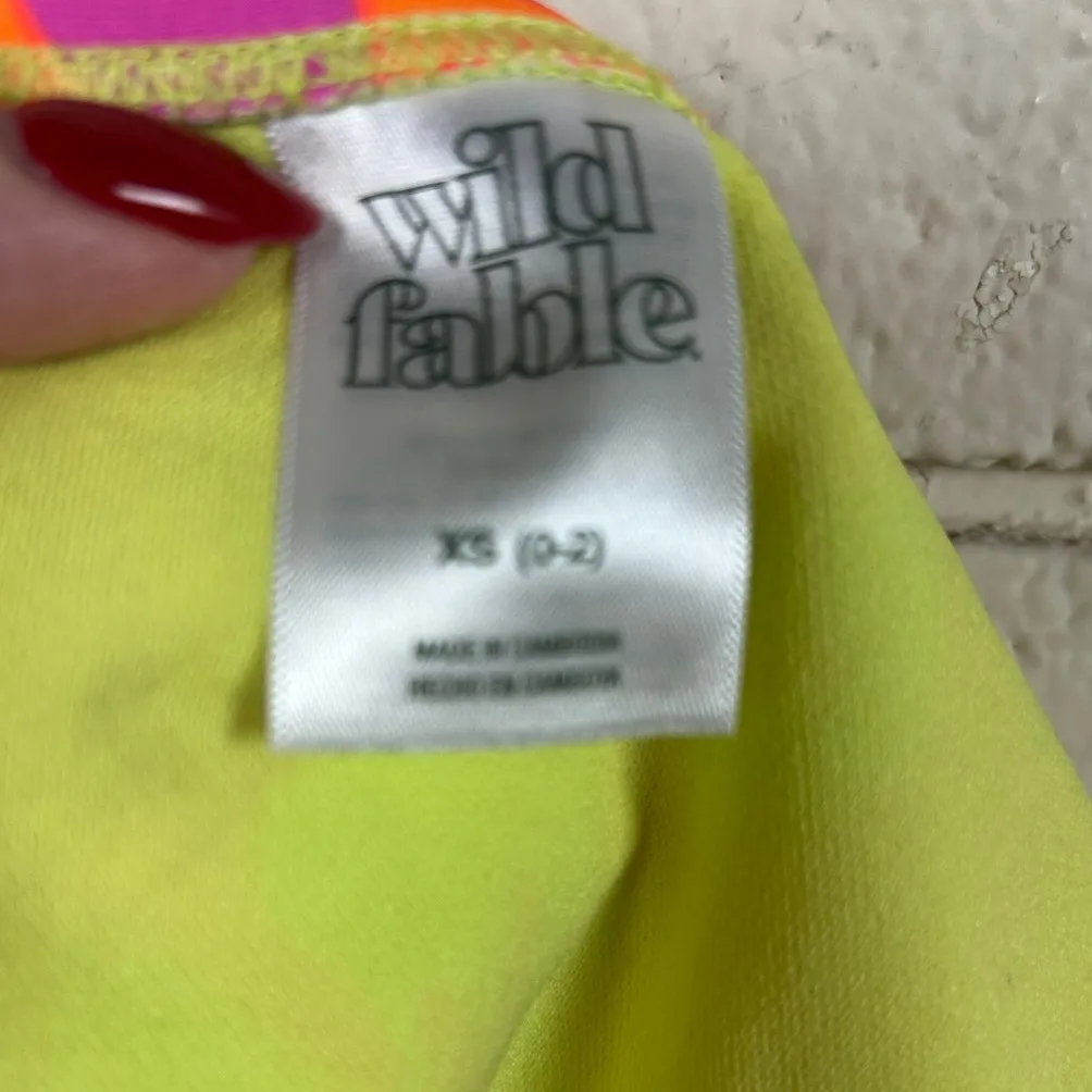 Wild Fable Floral Orange Bikini size XS/S - Image 10