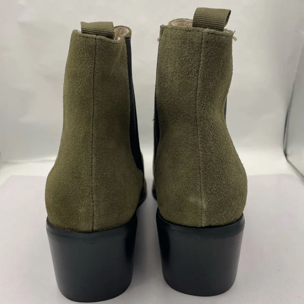 Sol Sana x Revolve suede green pull on ankle boots women’s Size 8.5 - Image 5