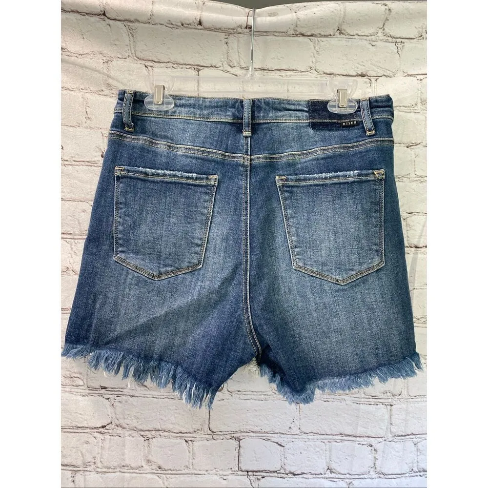 Risen denim shorts size XL Blue - Image 4