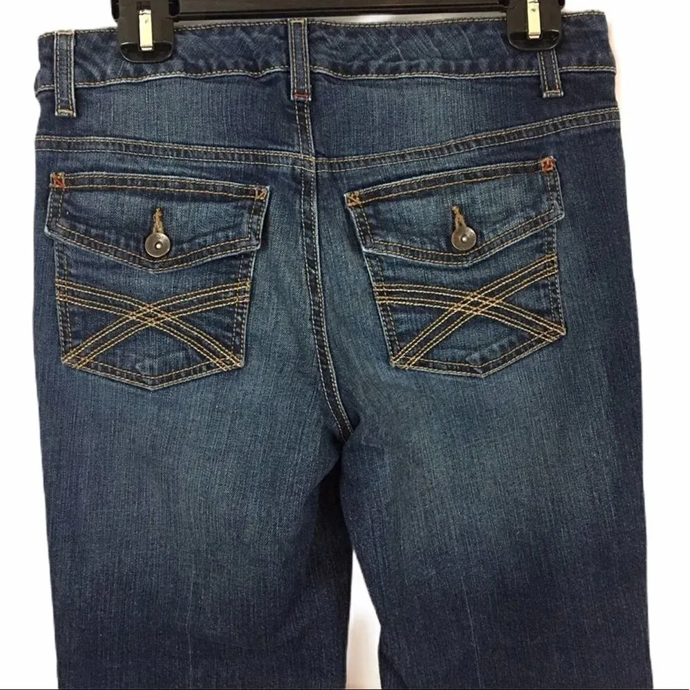 Tommy Hilfiger Freedom Boot Cut Denim Dark Blue Wash Jeans size 6R - Image 4
